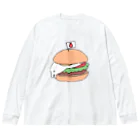 pokori-pokopokoのうさえっぐばーがー Big Long Sleeve T-Shirt