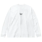 HermannStrasseのモネとグリーンイグアナ：バックプリント Big Long Sleeve T-Shirt