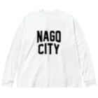 JIMOTOE Wear Local Japanの名護市 NAGO CITY Big Long Sleeve T-Shirt