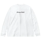 HermannStrasseのイラスト絵画 / フェルメールとフトアゴヒゲトカゲ：バックプリント Big Long Sleeve T-Shirt