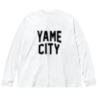 JIMOTOE Wear Local Japanの八女市 YAME CITY ビッグシルエットロングスリーブTシャツ