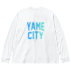 JIMOTOE Wear Local Japanの八女市 YAME CITY ビッグシルエットロングスリーブTシャツ