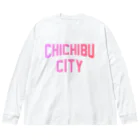 JIMOTOE Wear Local Japanの秩父市 CHICHIBU CITY Big Long Sleeve T-Shirt