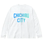 JIMOTOE Wear Local Japanの秩父市 CHICHIBU CITY ビッグシルエットロングスリーブTシャツ