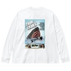 COMMA＋の『スノーシャーク 悪魔のフカヒレ』英語版ジャケット Big Long Sleeve T-Shirt