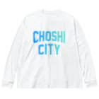 JIMOTOE Wear Local Japanの銚子市 CHOSHI CITY Big Long Sleeve T-Shirt