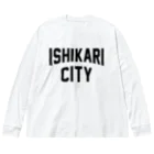 JIMOTO Wear Local Japanの石狩市 ISHIKARI CITY ビッグシルエットロングスリーブTシャツ