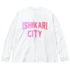 JIMOTO Wear Local Japanの石狩市 ISHIKARI CITY Big Long Sleeve T-Shirt