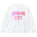JIMOTOE Wear Local Japanの石狩市 ISHIKARI CITY Big Long Sleeve T-Shirt