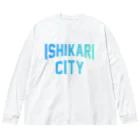 JIMOTOE Wear Local Japanの石狩市 ISHIKARI CITY ビッグシルエットロングスリーブTシャツ