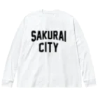 JIMOTOE Wear Local Japanの桜井市 SAKURAI CITY ビッグシルエットロングスリーブTシャツ