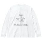 朽羊歯ゾーンの御高野TEAシャツ KAZAMIDORI ビッグシルエットロングスリーブTシャツ