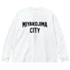 JIMOTOE Wear Local Japanの宮古島市 MIYAKOJIMA CITY ビッグシルエットロングスリーブTシャツ