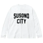 JIMOTOE Wear Local Japanの裾野市 SUSONO CITY ビッグシルエットロングスリーブTシャツ