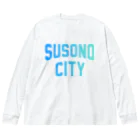 JIMOTOE Wear Local Japanの裾野市 SUSONO CITY ビッグシルエットロングスリーブTシャツ