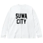 JIMOTO Wear Local Japanの諏訪市 SUWA CITY ビッグシルエットロングスリーブTシャツ