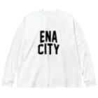 JIMOTOE Wear Local Japanの恵那市 ENA CITY Big Long Sleeve T-Shirt