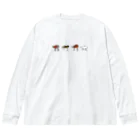 YUKIYAMAの野鳥整列 Big Long Sleeve T-Shirt