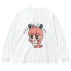 きゅうりのムキエビちゃん ビッグシルエットロングスリーブTシャツ