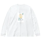 mariamiyakaのYellow ROSE シリーズ Big Long Sleeve T-Shirt