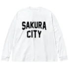 JIMOTOE Wear Local Japanのさくら市 SAKURA CITY ビッグシルエットロングスリーブTシャツ