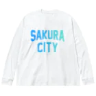 JIMOTOE Wear Local Japanのさくら市 SAKURA CITY Big Long Sleeve T-Shirt