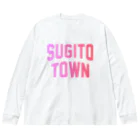 JIMOTOE Wear Local Japanの杉戸町 SUGITO TOWN Big Long Sleeve T-Shirt