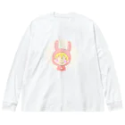 なっちのうさぎ.png ビッグシルエットロングスリーブTシャツ