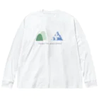 とほんSUZURI出張所の山と氷山 Big Long Sleeve T-Shirt