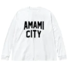 JIMOTOE Wear Local Japanの奄美市 AMAMI CITY Big Long Sleeve T-Shirt