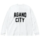 JIMOTO Wear Local Japanの阿賀野市 AGANO CITY ビッグシルエットロングスリーブTシャツ