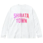 JIMOTOE Wear Local Japanの柴田町 SHIBATA TOWN Big Long Sleeve T-Shirt