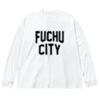 JIMOTO Wear Local Japanの府中市 FUCHU CITY ビッグシルエットロングスリーブTシャツ