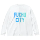 JIMOTO Wear Local Japanの府中市 FUCHU CITY ビッグシルエットロングスリーブTシャツ