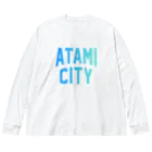 JIMOTOE Wear Local Japanの熱海市 ATAMI CITY Big Long Sleeve T-Shirt