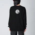 kazeou（風王）の孤独の月(AI生成)反転 Big Long Sleeve T-Shirt