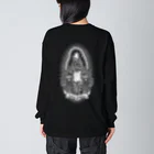 SAUNA ZOMBIESのSAUNA ZOMBIES- Praying Skeleton LONG SLEEVE T- ビッグシルエットロングスリーブTシャツ