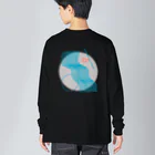 SPACEの01_blue ビッグシルエットロングスリーブTシャツ