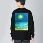 夢弦堂 へるにんのsea the moon ビッグシルエットロングスリーブTシャツ