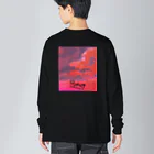 すずらんのやっぱり夕焼け ビッグシルエットロングスリーブTシャツ