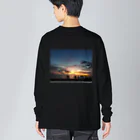 boracayjapan goods storeのボラカイサンセット Big Long Sleeve T-Shirt