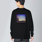 insparation｡   --- ｲﾝｽﾋﾟﾚｰｼｮﾝ｡の夕方トワイライト ビッグシルエットロングスリーブTシャツ