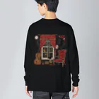 めいめい森のベルガットの猫降る夜 Big Long Sleeve T-Shirt