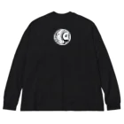 kazeou（風王）の孤独の月(AI生成)反転 Big Long Sleeve T-Shirt