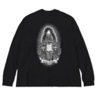 SAUNA ZOMBIESのSAUNA ZOMBIES- Praying Skeleton LONG SLEEVE T- Big Long Sleeve T-Shirt