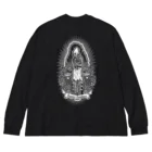 SAUNA ZOMBIESのSAUNA ZOMBIES- Praying Skeleton LONG SLEEVE T- ビッグシルエットロングスリーブTシャツ