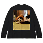 猫のぽいすけのぽいくま Big Long Sleeve T-Shirt