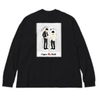 よしもと芸人オフィシャルショップのzakkaYOSHIMOTO ニッポンの社長 Big Long Sleeve T-Shirt