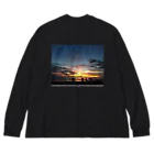 boracayjapan goods storeのボラカイサンセット Big Long Sleeve T-Shirt