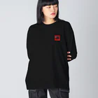 シマエナガが好きな人。のころころシマエナガ Big Long Sleeve T-Shirt